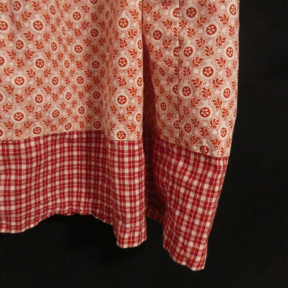 Vintage - APRIL CORNELL - Girls | size 3/4 | Sleeveless Floral Checkered Dress - Picture 16 of 16